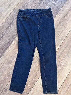 Chico's Dark Blue Pull-On Jeggings
